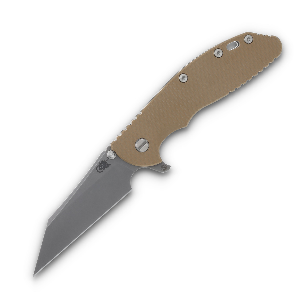 Hinderer XM-24 4.0 Skinny Wharncliffe Working Finish Titanium Coyote G-10