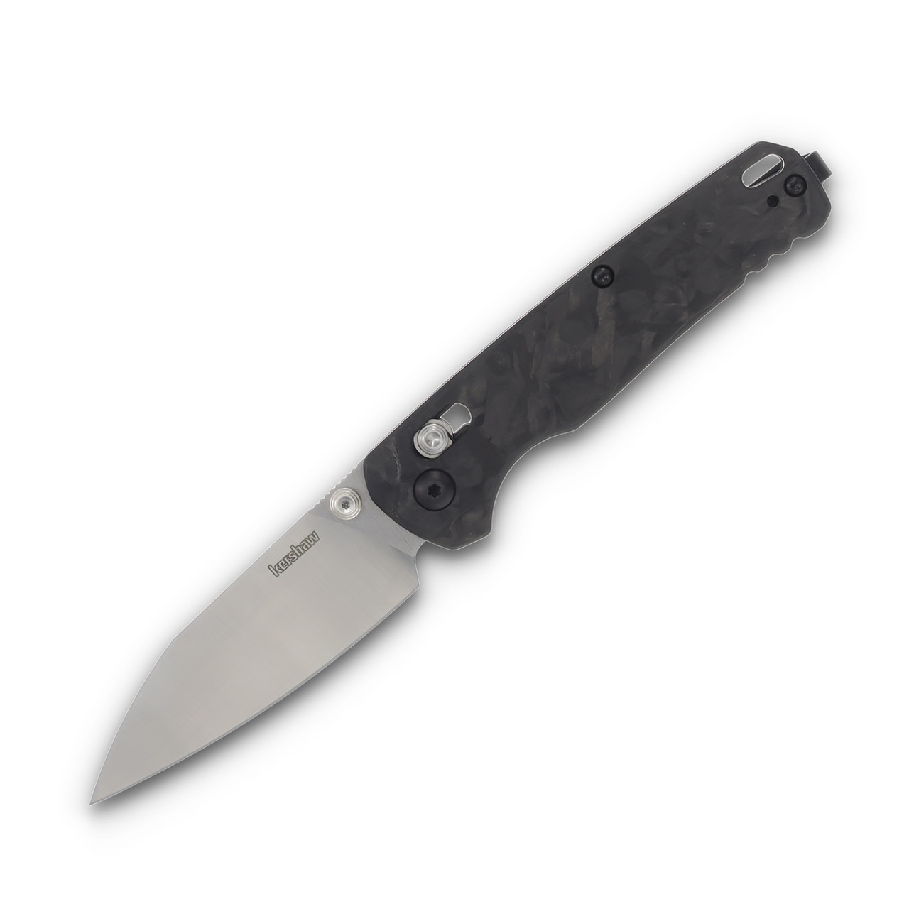 Kershaw Bel Air Folding Knife Marbled 3.1in Plain Satin Reverse Tanto