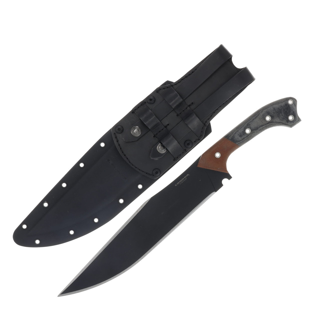 Condor Tool and Knife Atrox Machete Micarta 10.86in Black Blade