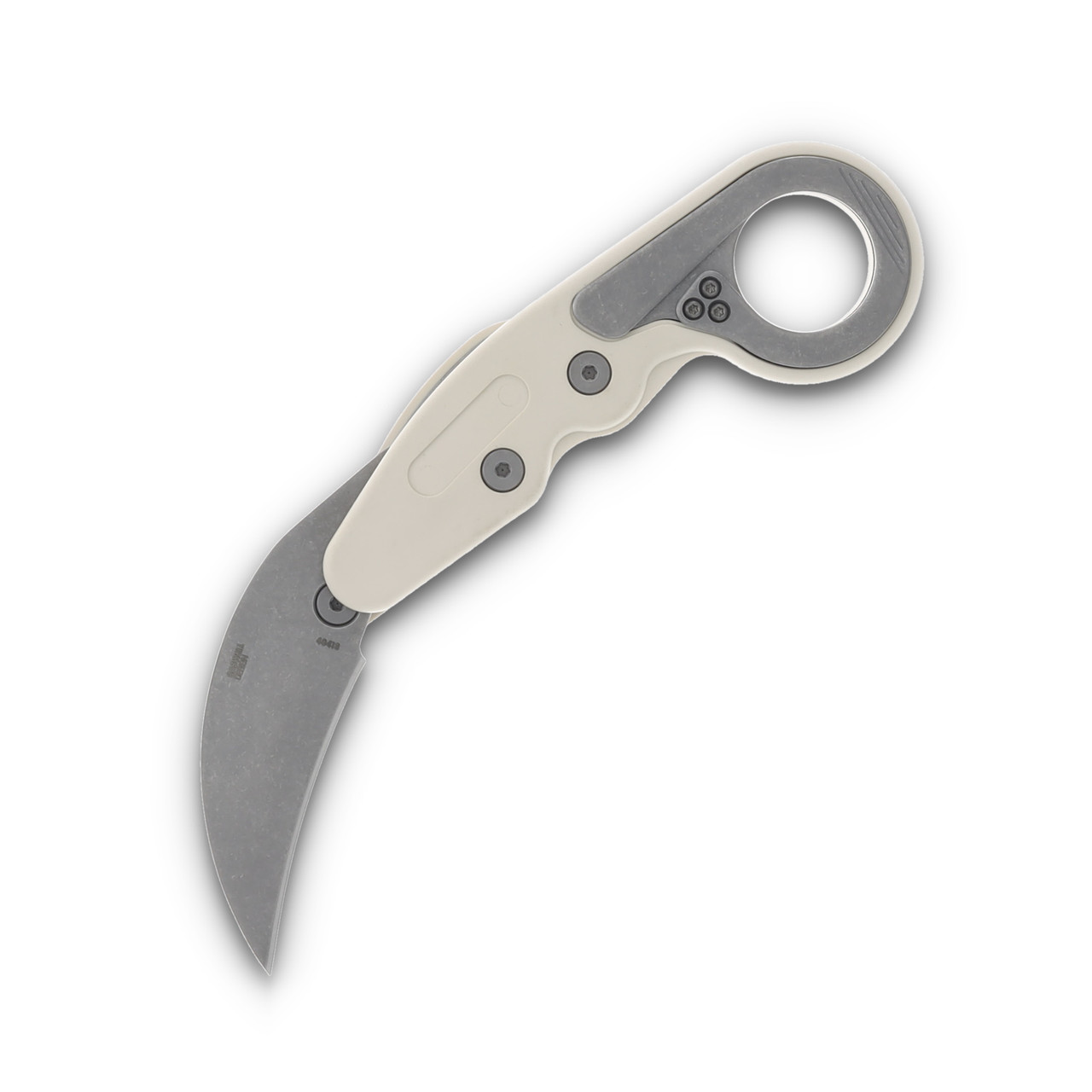 CRKT Provoke Sand Grivory Folding Karambit Knife 2.47in Stonewash Hawkbill CR4041S