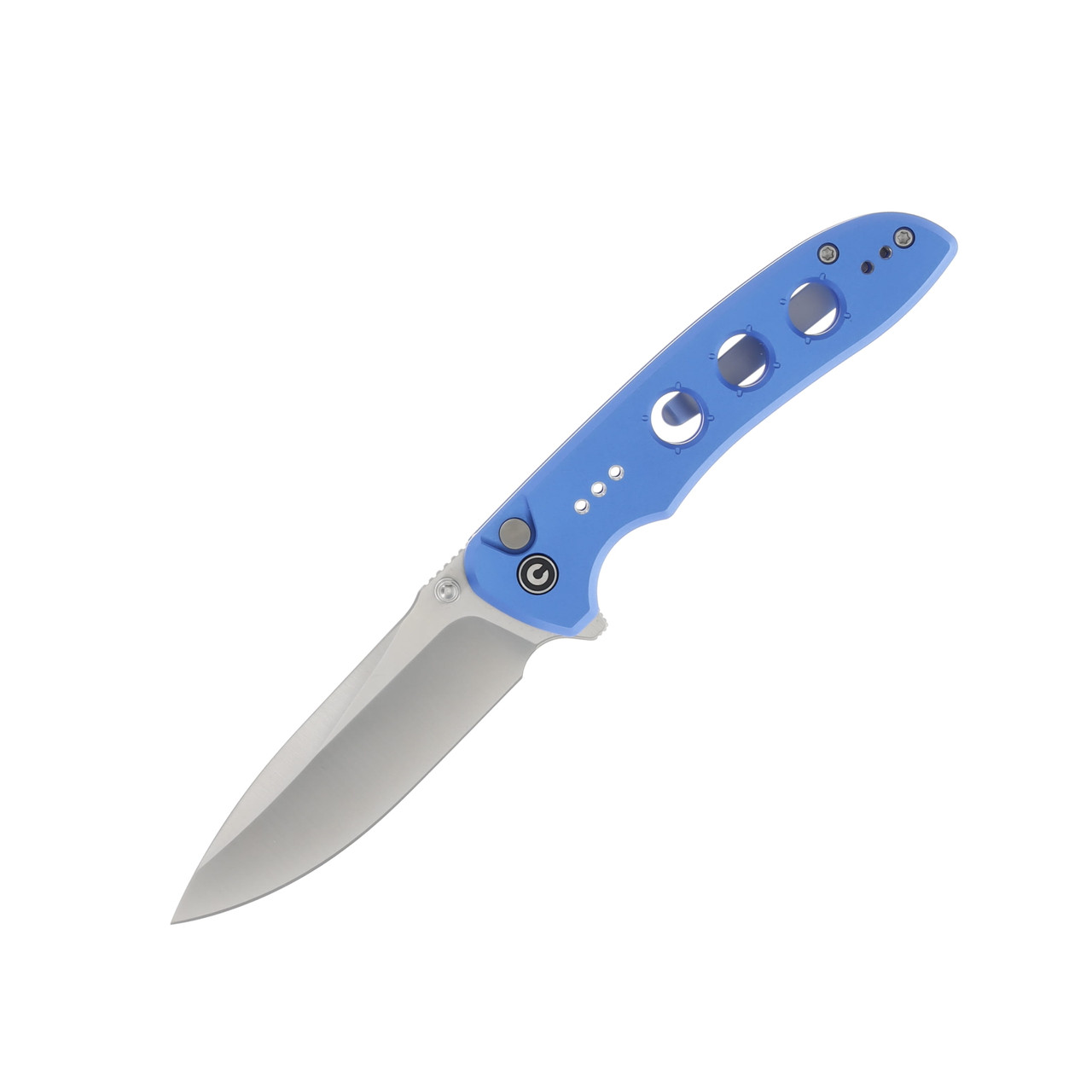 CIVIVI Hyperpulse Folding Knife Blue 3.5 Inch Plain Satin Drop Point C23087A-2