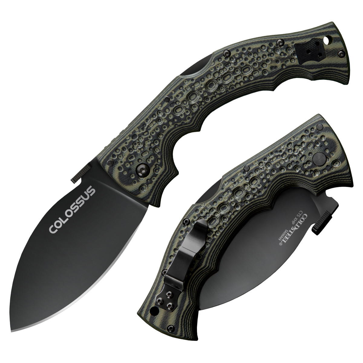 Cold Steel Colossus XHP Black G-10 Handle Black DLC XHP Blade CS