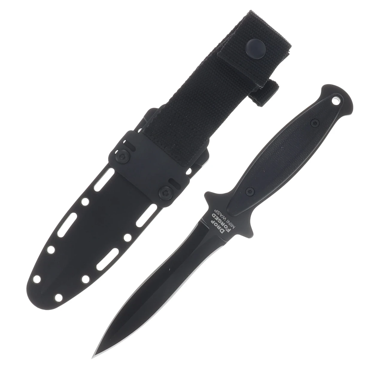 Cold Steel Mini Wasp Stinger Fixed Blade Knife Blackout 52100 Steel/Micarta CS-FX-40WSP