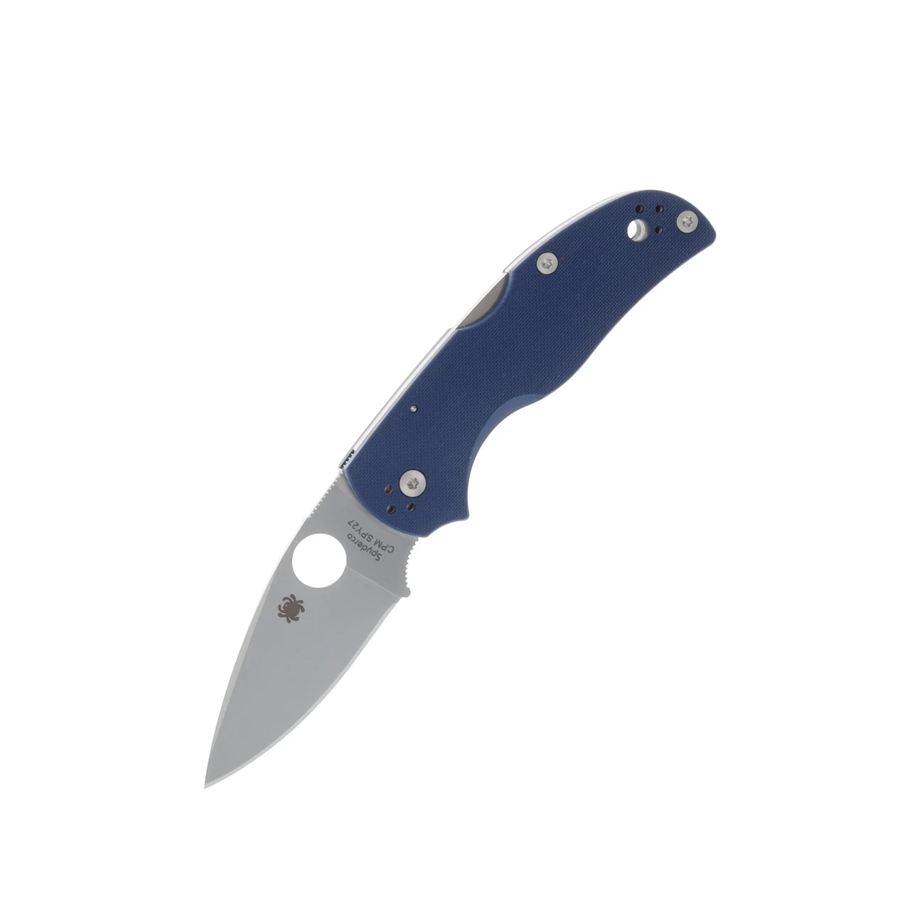 Spyderco Native 5 Cobalt Blue G10 Folding Knife 2.95in Satin Plain Blade SPC41GPCBL5