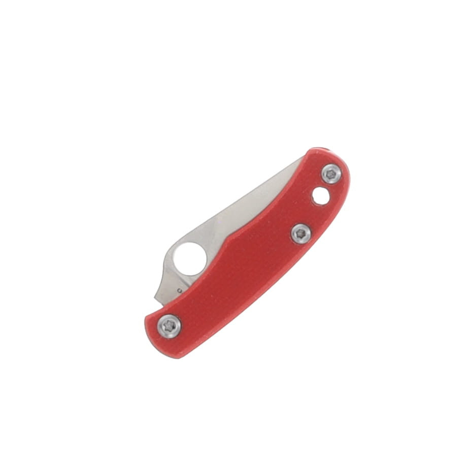 Spyderco Bug Red G-10 Folding Knife 1.27in Satin Blade SPC133GRDP