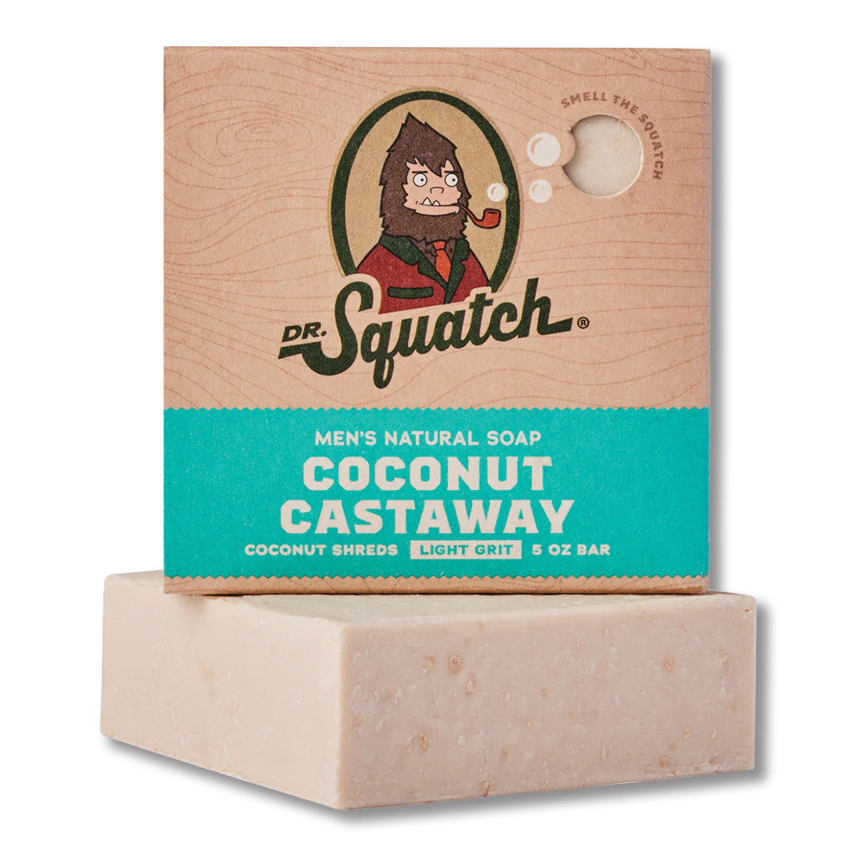 Dr. Squatch Coconut Castaway Hydrating Exfoliating Handmade Bar Soap