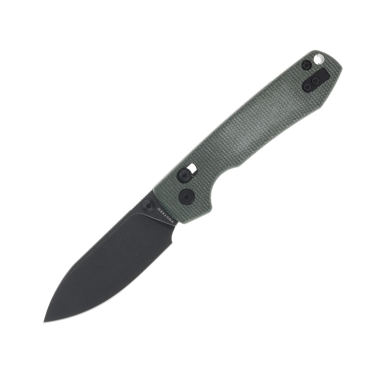 Vosteed Raccoon Folding Knife Green Micarta 3.25