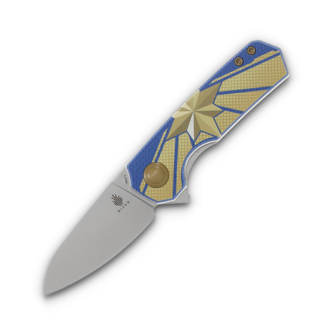 Kizer SMKW EXCLUSIVE Lieb "Annihilator" L/L UV Print Aluminum 2.38" Drop Pt
