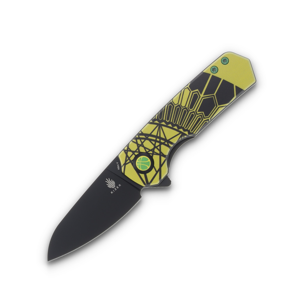 Kizer SMKW EXCLUSIVE Lieb "Master Of The Multiverse" L/L UV Print Alum 2.38" Black Ti Drop Pt