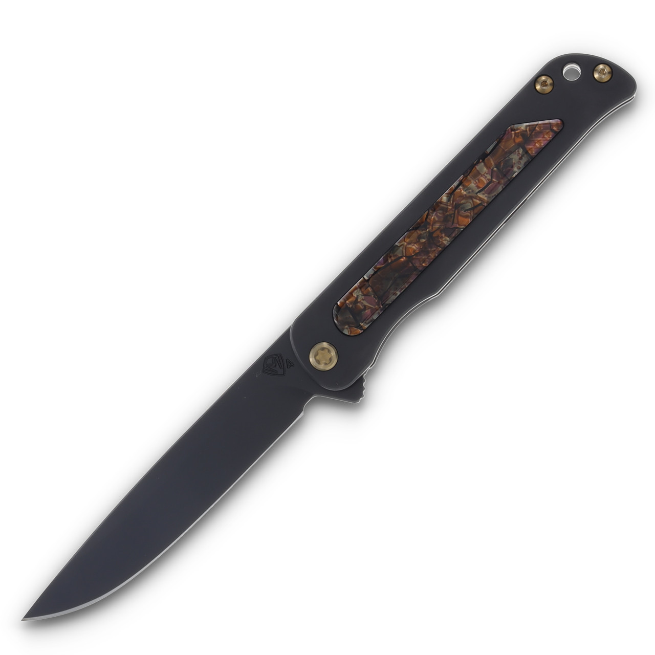Medford T-Bone Safari 4 Inch Plain Black DLC Drop Point Black Hardware
