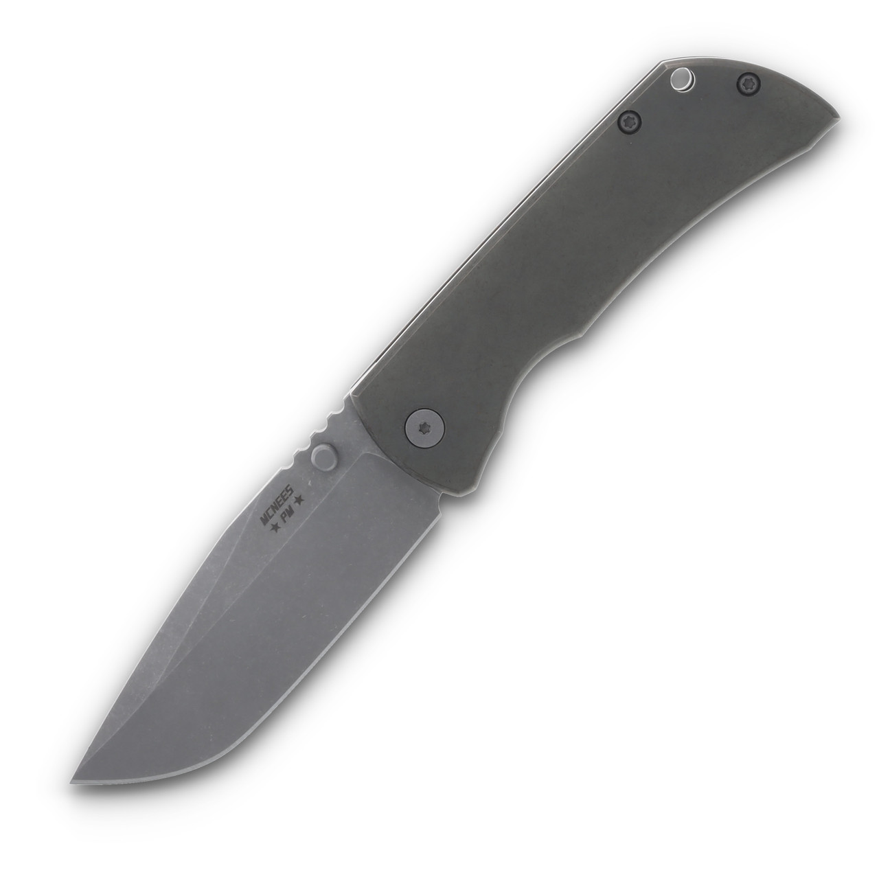 McNee's MAC2 3.5 Folding Knife Green/Bronze Smooth Titanium
