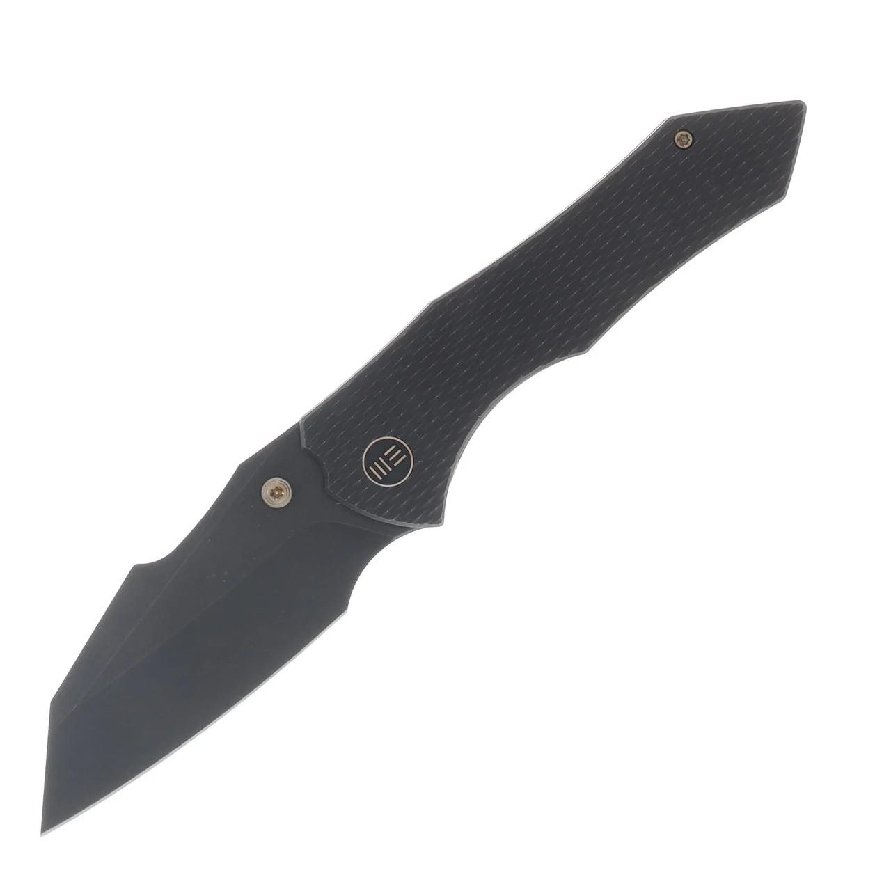 WE Knife Co High Fin XL 3.48 Inch Plain Black Stonewash Reverse Tanto WE24010-1