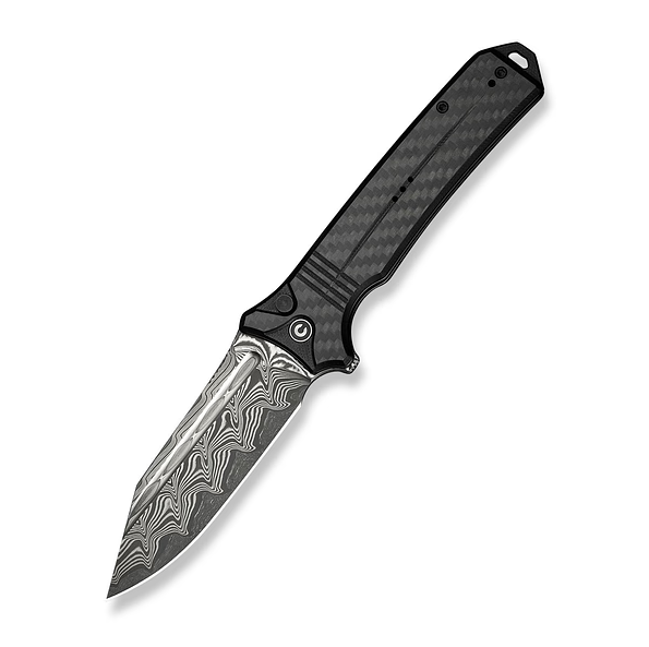 CIVIVI Neurohaptic Folding Knife 3.74 Inch Plain Damascus Clip Point