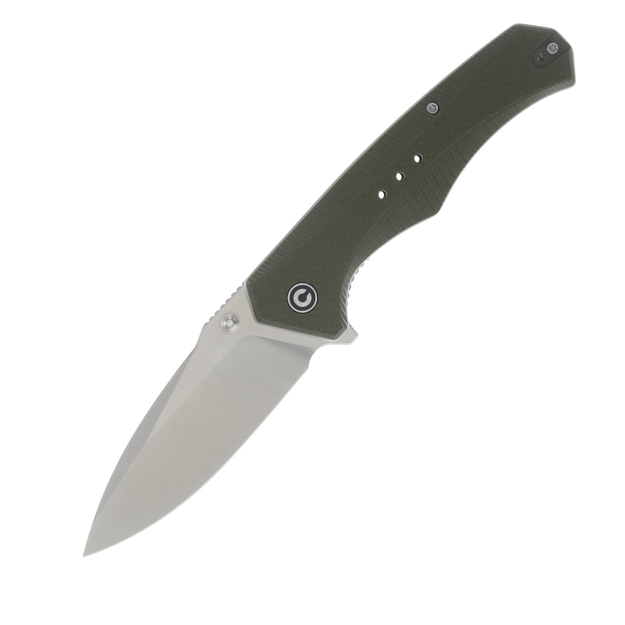 CIVIVI Photonix Folding Knife OD Green 3.7 Inch Plain Satin Drop Point C23081B-2