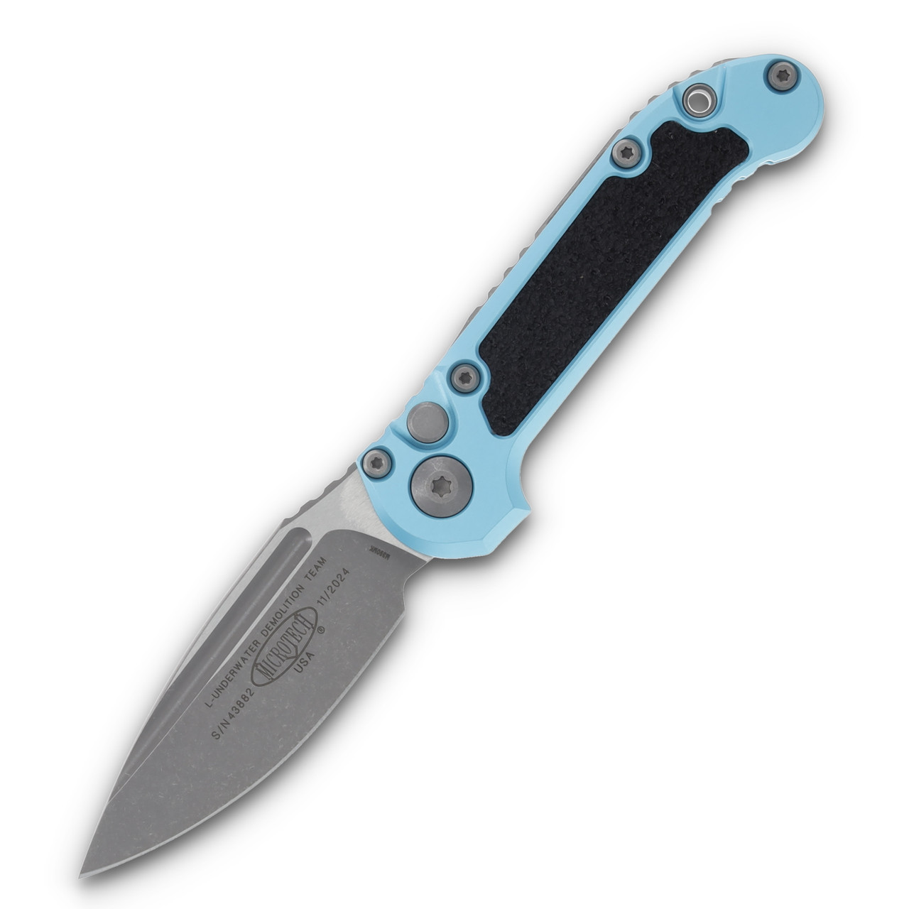 Microtech LUDT Automatic Knife Gen III Apocalyptic Drop Point Turquoise