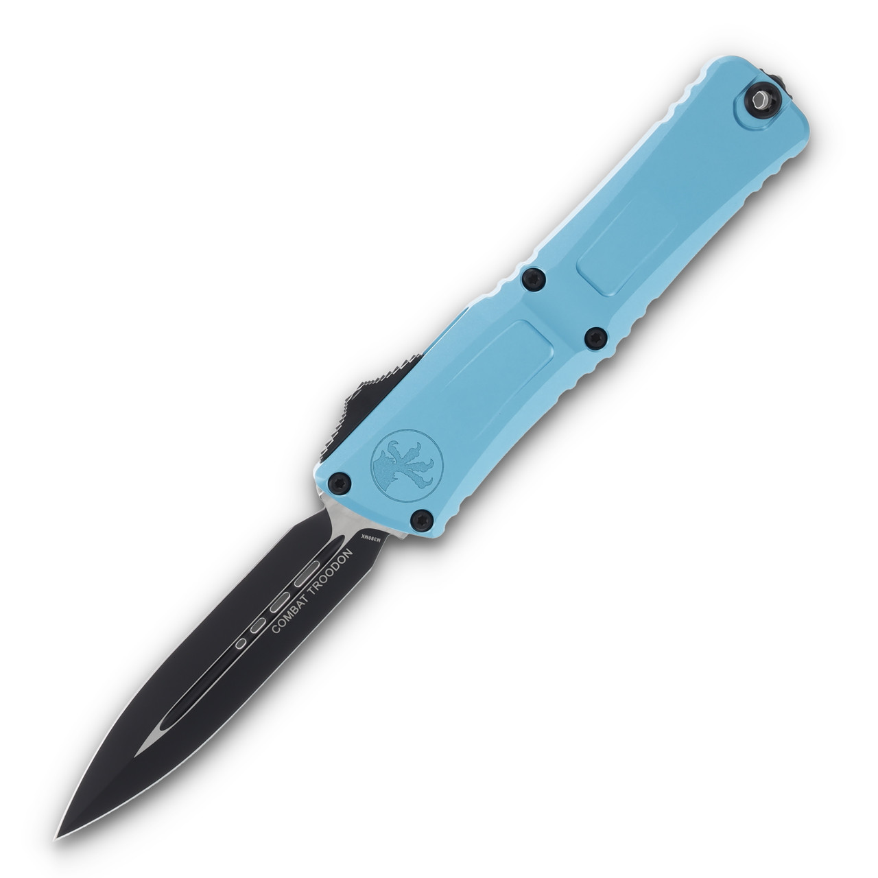 Microtech Combat Troodon OTF Gen III Black D/E Turquoise