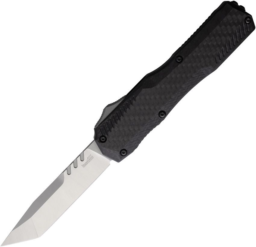 Kershaw 9000TCF Livewire Carbon Fiber Auto OTF Knife 3.3in Satin Tanto Blade AUKS9000TCF