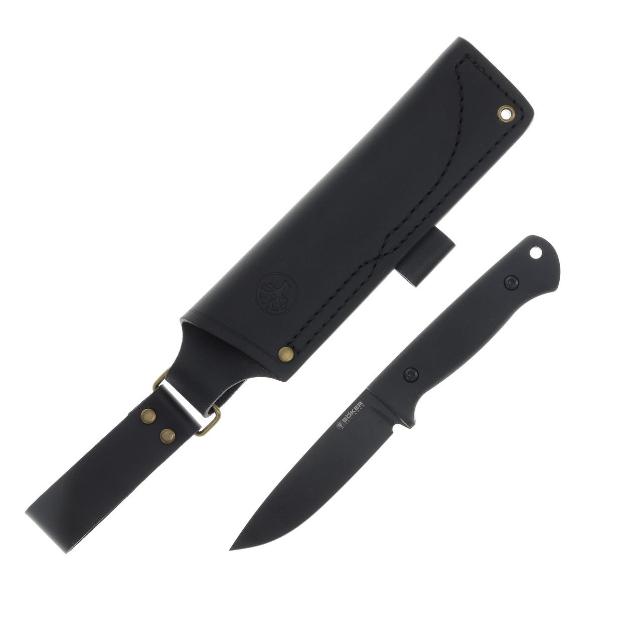 Boker DBK Bushfriend 2000 Allblack Fixed Knife Black Richlite