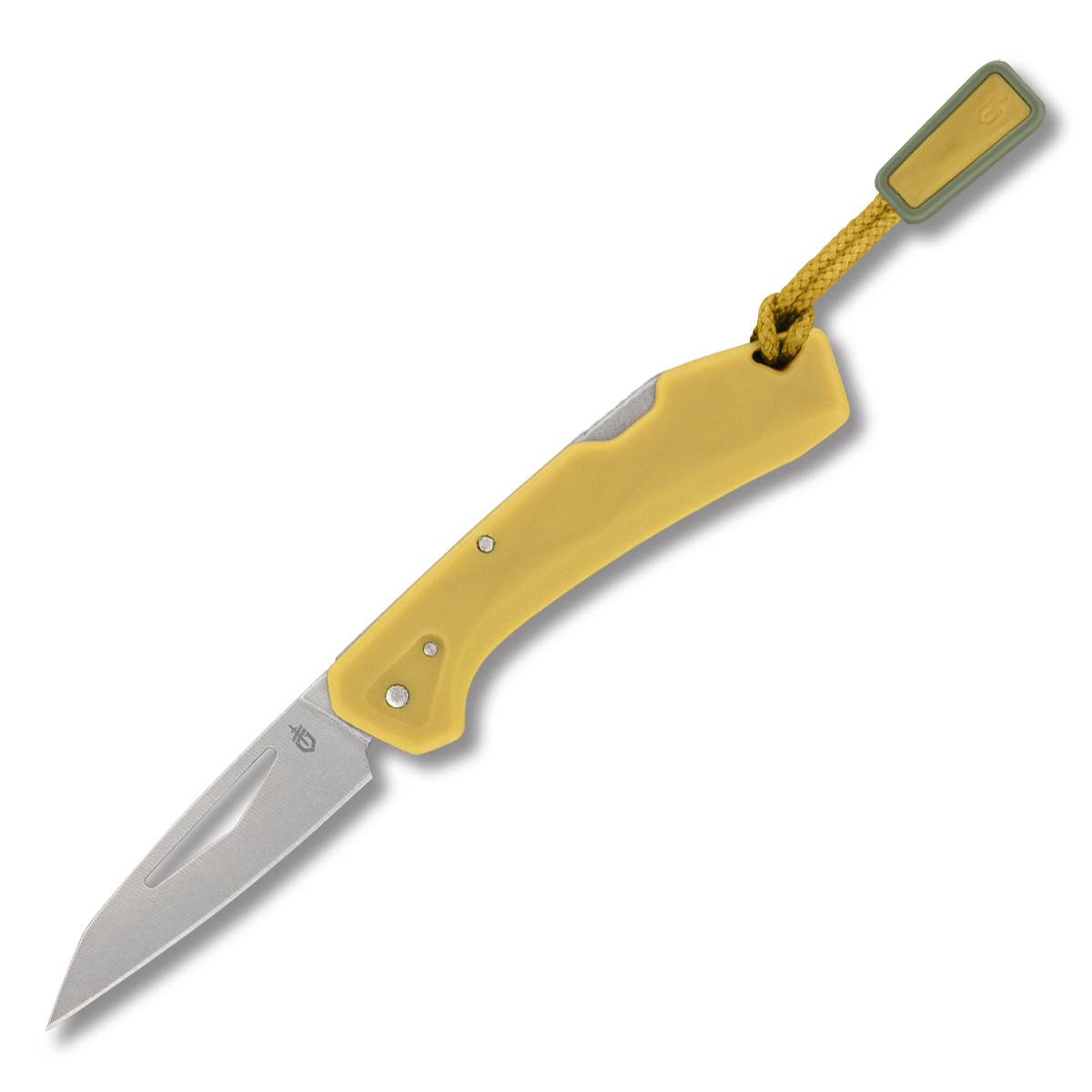 Gerber LST Mini Mustard Yellow 1.9in Plain Satin Modified Wharncliffe G1074533