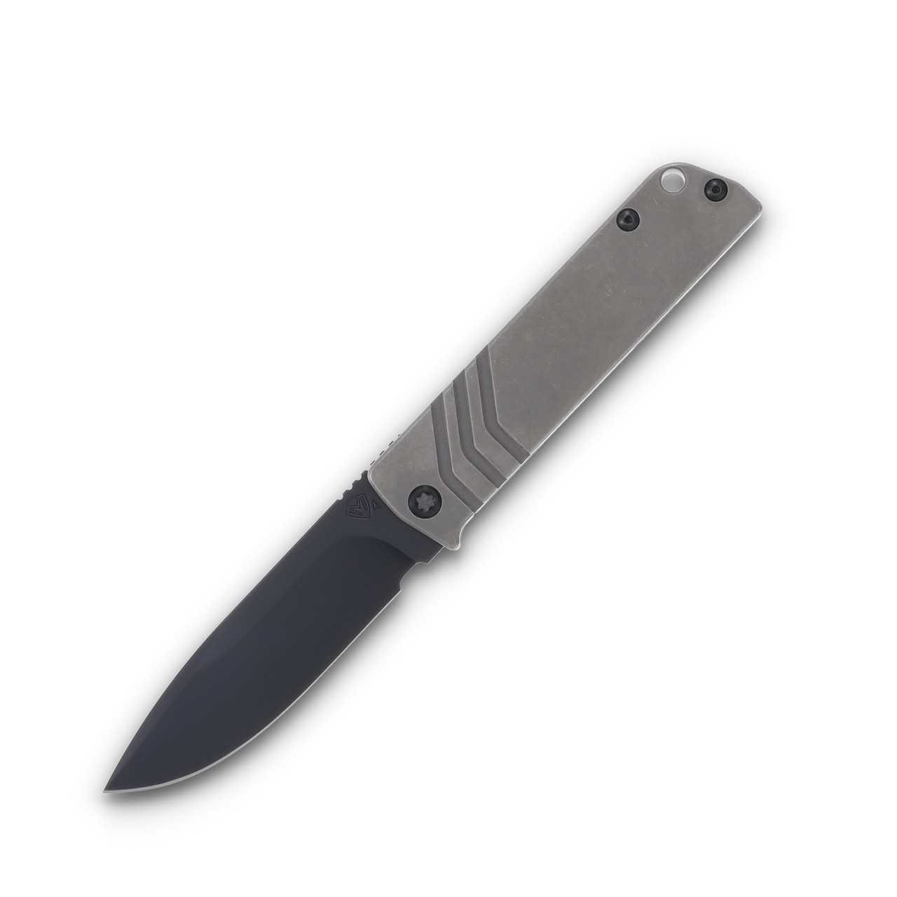 Medford The Antik S45VN DLC Drop Point Blade Old School Tumbled Handle Black Hardware/DLC Clip