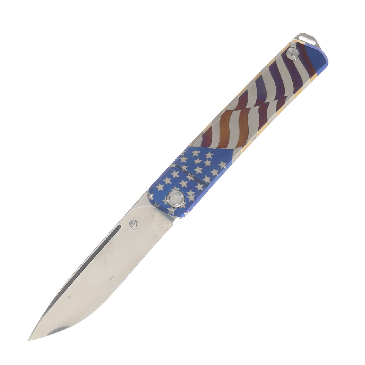Medford Gentleman Jack 2 Bronze "American Flag" Titanium 3.1" Tumbled Drop Pt MK2114TD-36A1-TSCL-Q4