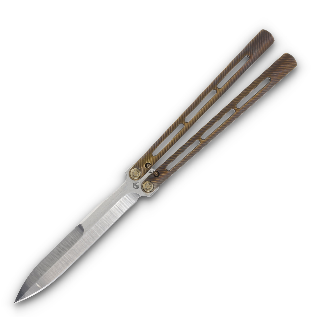 Medford Viceroy S45VN Tumbled Dagger Blade Brush Bronze Handle Bronze Hardware