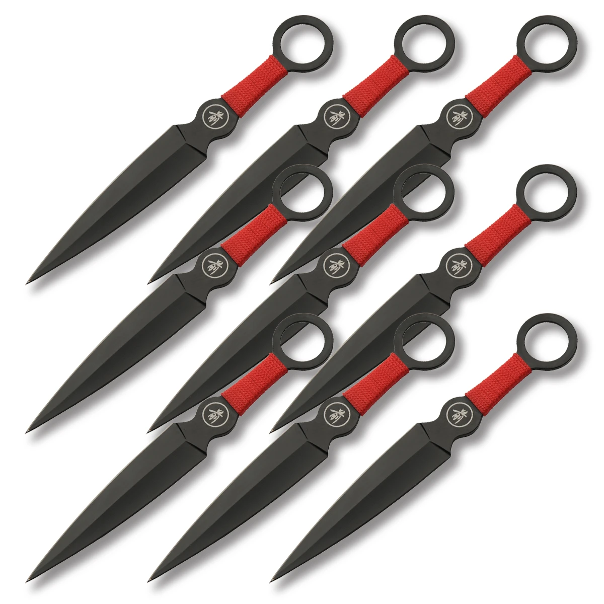 Szco 6Inch Rapidfire Kunai Throwers Set of 9 Nylon Sheath