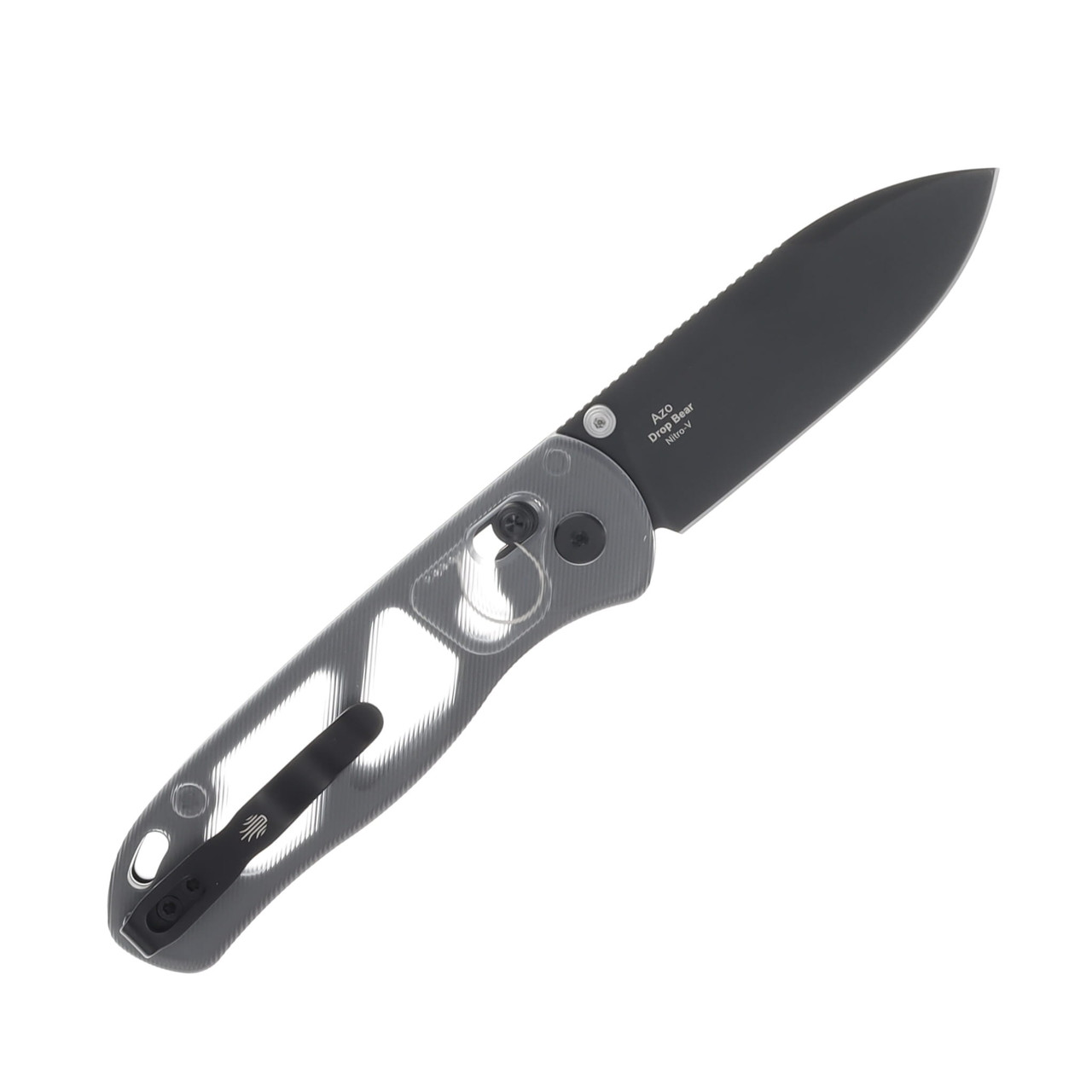 Kizer Drop Bear Acrylic Handle Nitro V Blade V3619A9 - Smoky