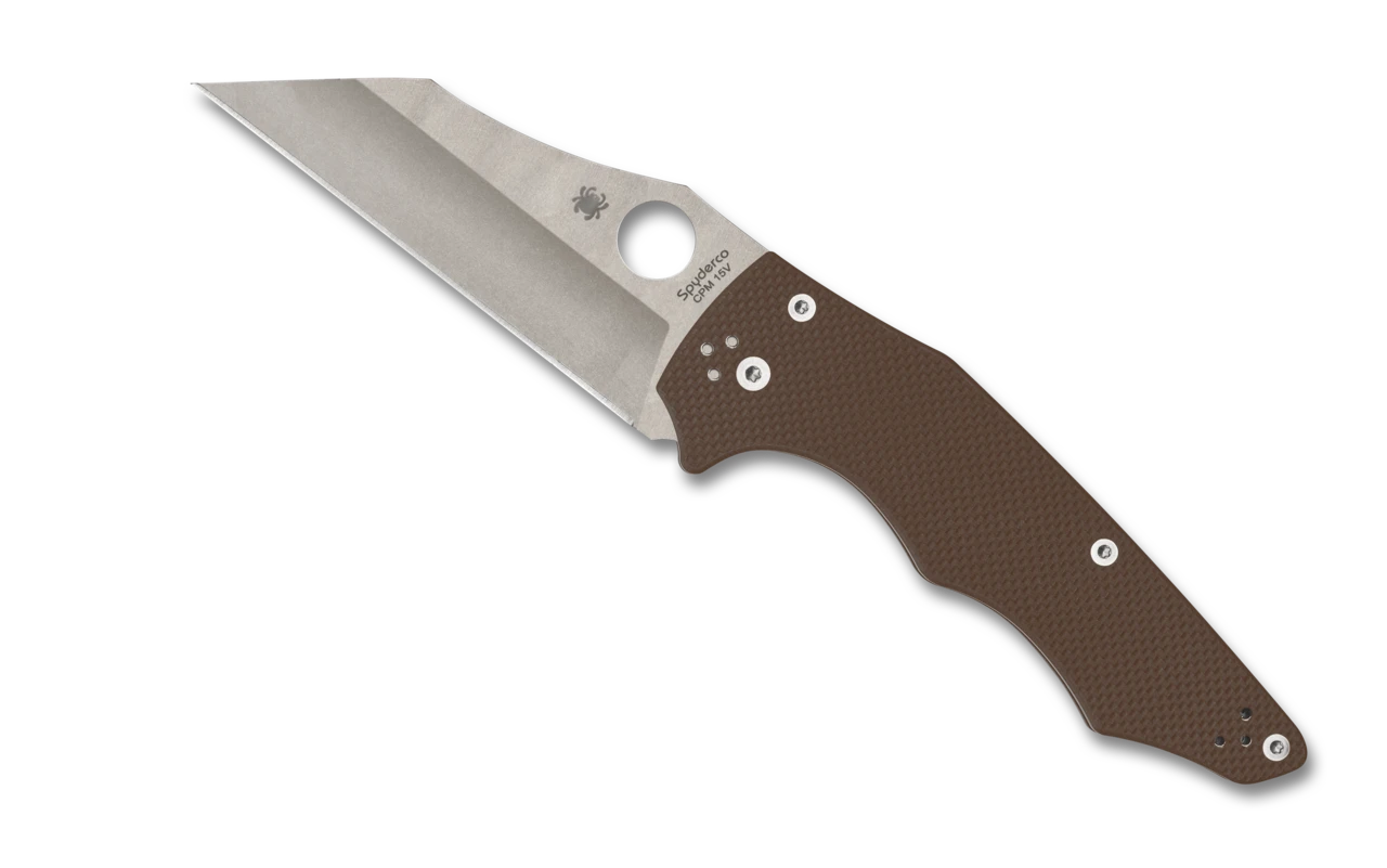 Spyderco YoJumbo Brown G-10 CPM 15V SPRINT RUN