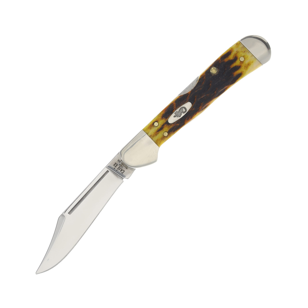 Case XX Heritage Jigged Honeycomb Bone Mini CopperLock Folding Knife CA32274