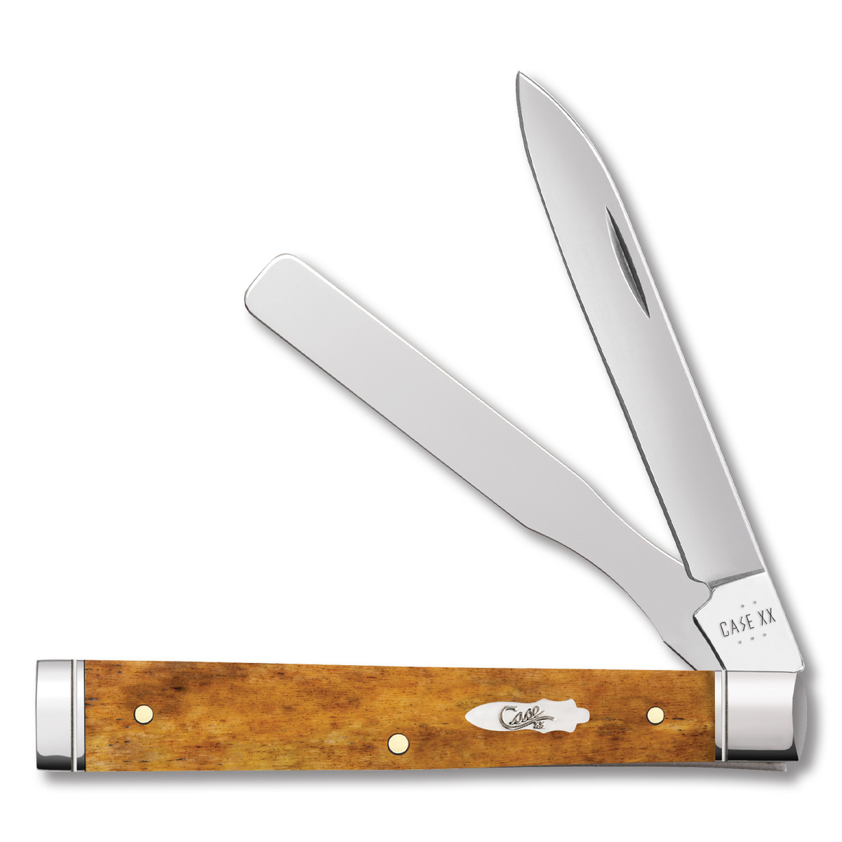 Case XX Baby Doc 2025 Vault Release Folding Knife Antique Bone/Fluted Bolsters CA58213