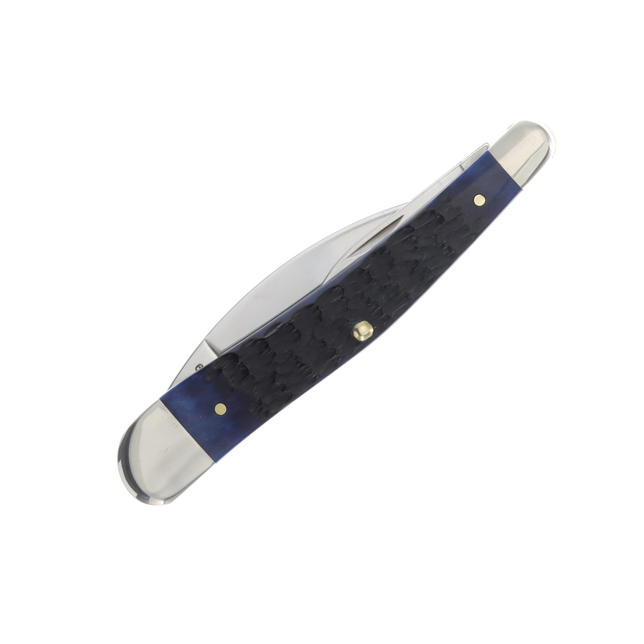 Case XX Rogers Corn Cob Jigged Blue Bone Seahorse Whittler
