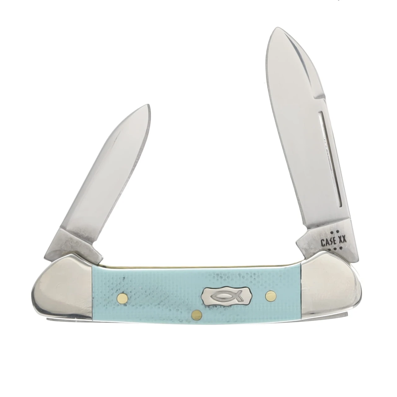 Case XX Seafoam Green G-10 Baby Butterbean Folding Knife CA18107