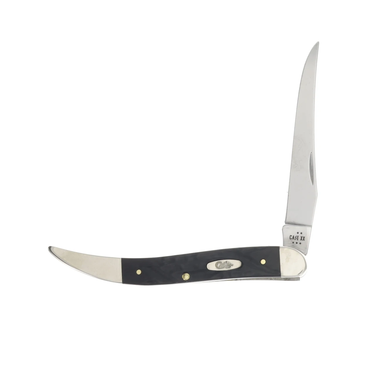Case XX Jigged Rough Black Synthetic Medium Texas Toothpick Folding Knife CA18242