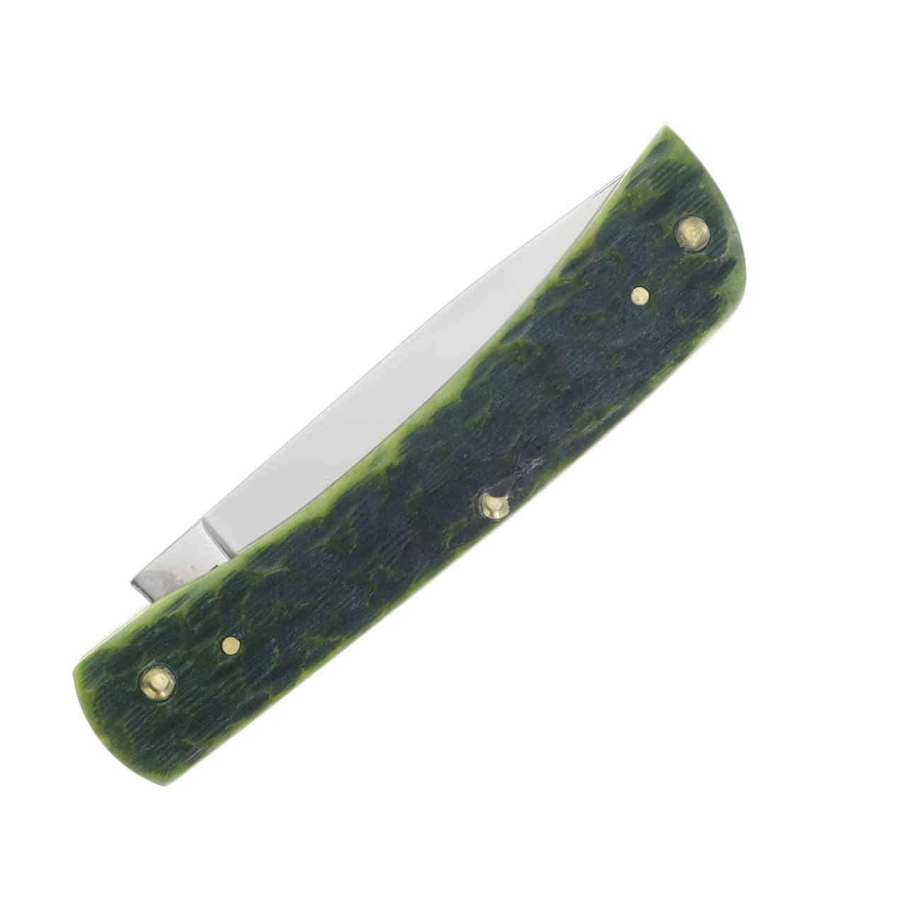 キズナフィールド J Secret Case XX Sod Buster Jr Folding Knife Green Apple Peach Seed