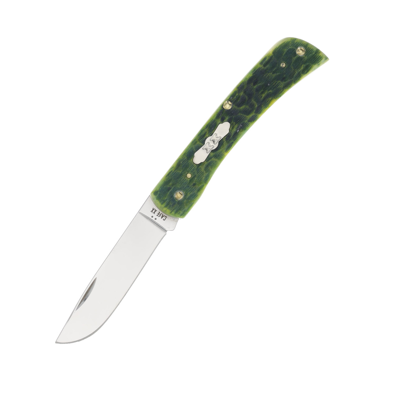 Case XX Sod Buster Jr Folding Knife Green Apple Peach Seed
