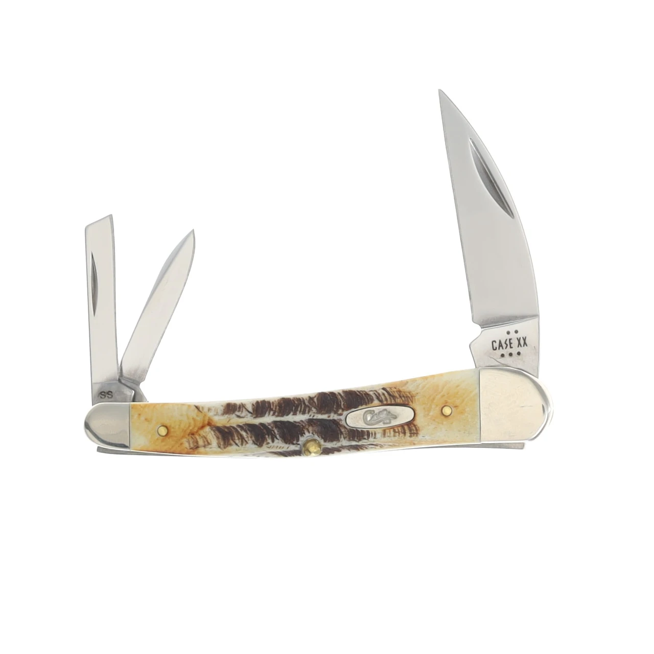 Case XX Seahorse Whittler Folding Knife 6.5 Bonestag Jigged CA65347