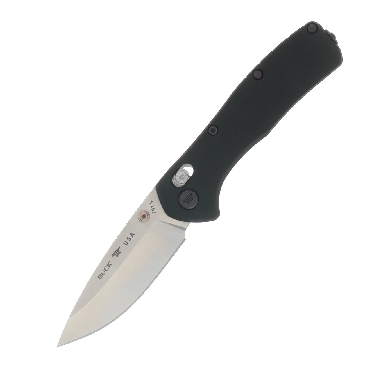 Buck Range Elite Folding Knife Green 3.37 Inch Plain Satin Drop Point BU13917