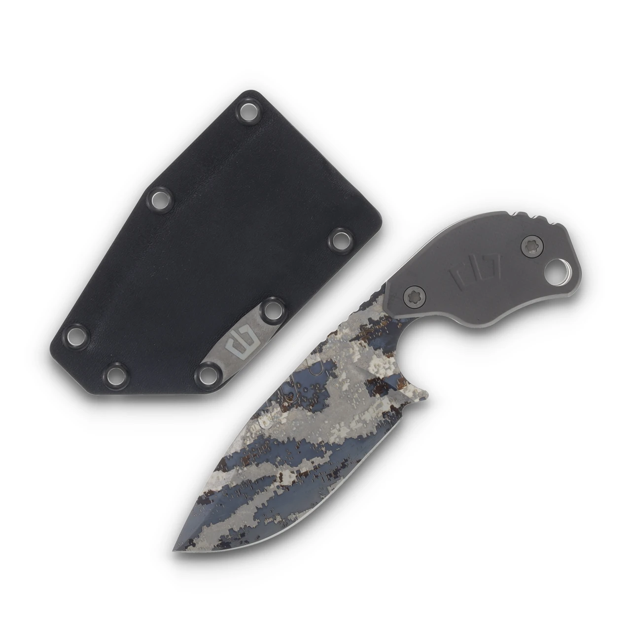 Blackside Customs SLCC. Titanium blade, Digicam finish, Titanium handle BSCSLCCDIGI