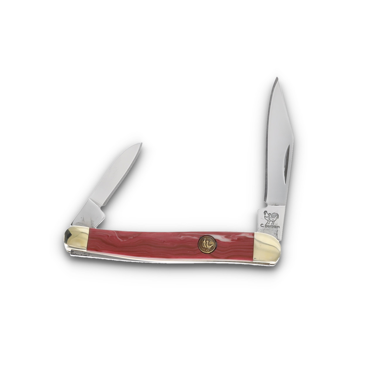 Hen & Rooster 2 Blade Mini Copperhead Michael Prater Spiny Oyster Handle HR332MPSO