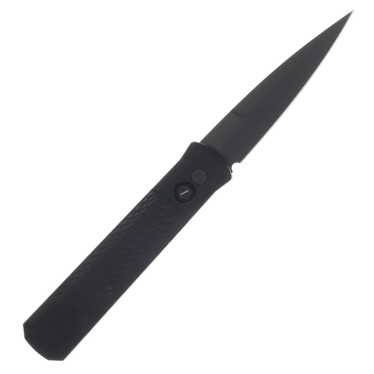 Pro Tech Auto Godfather Left Hand Operator Jigged Black Handle DLC Black Blade AU926-OP LH