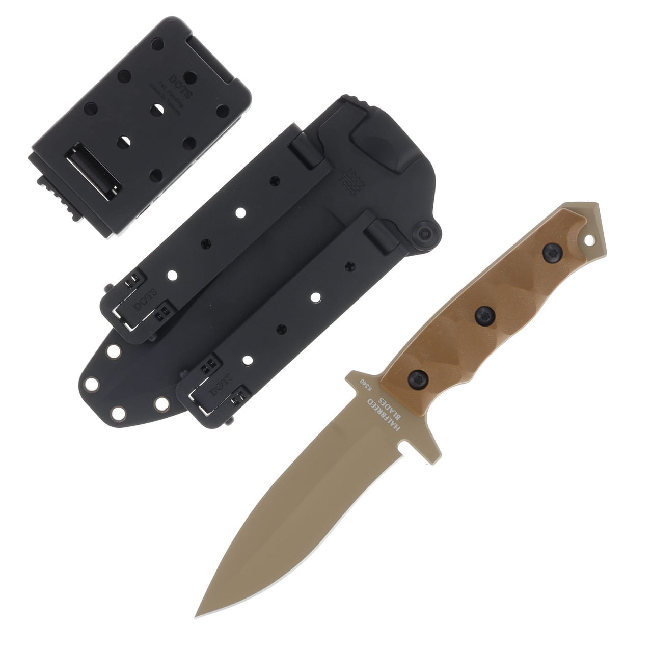 Halfbreed Blades Medium Infantry Knife Gen-2 Fixed Blade Dark