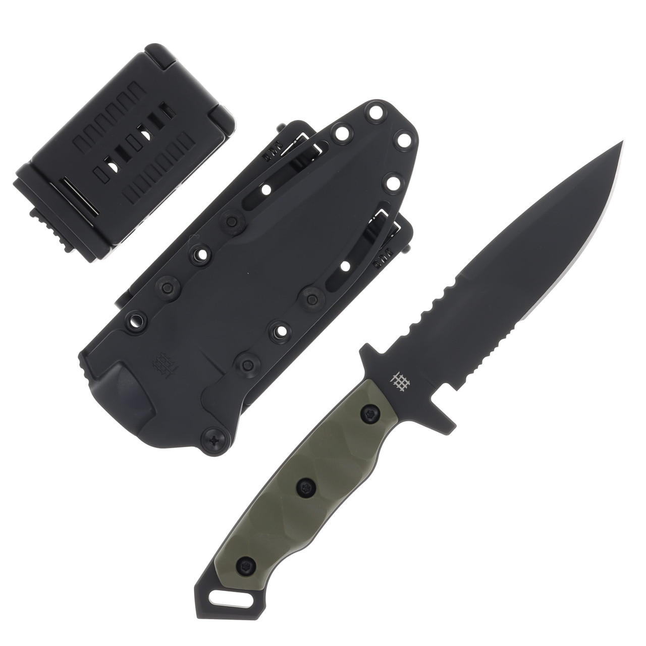 Halfbreed Blades Medium Infantry Knife Gen-2 Fixed Blade Ranger Green 5.31in PS Drop Point MIK03PSODG2K340