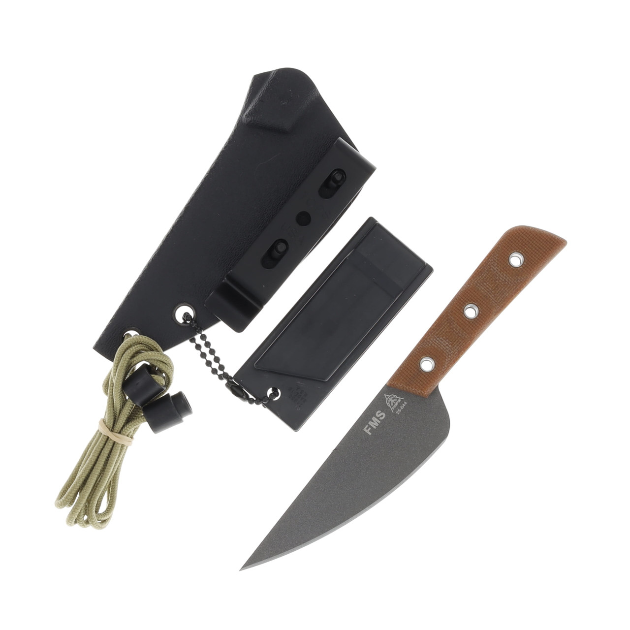 TOPS Knives Frog Market Special Mini Fixed Blade 3.25in Trailing Point TPFMSM-01