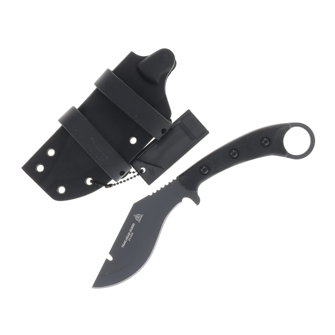 TOPS Knives Trailhead Kukri Fixed Blade 4.75in Sniper Gray Kukri Blade TPTDKR-01