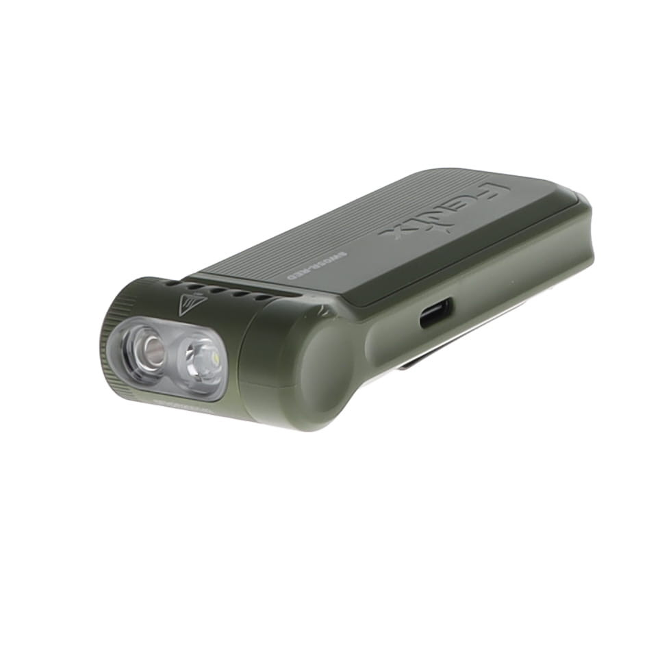 Fenix SW05R-RED Clip On Flashlight with Red Light Spruce Green FENSW05RRDGN