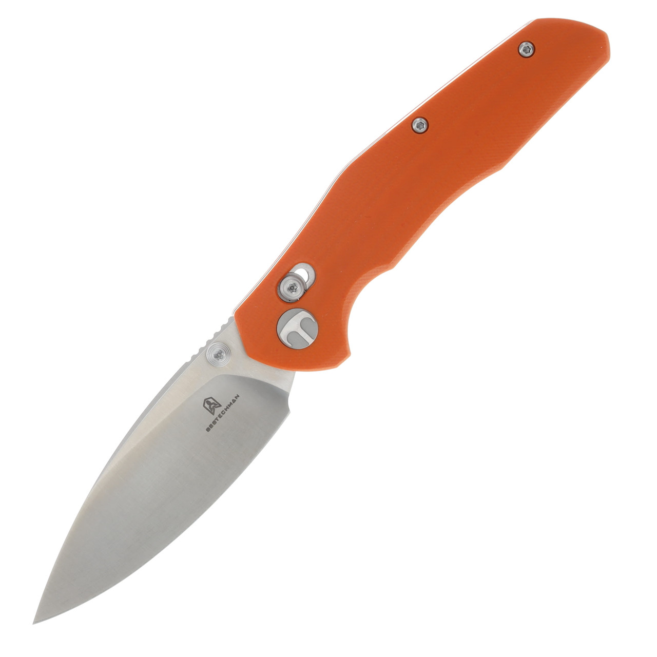Bestechman Ronan Folding Knife Satin Spear Point/Orange G-10 BMK02C