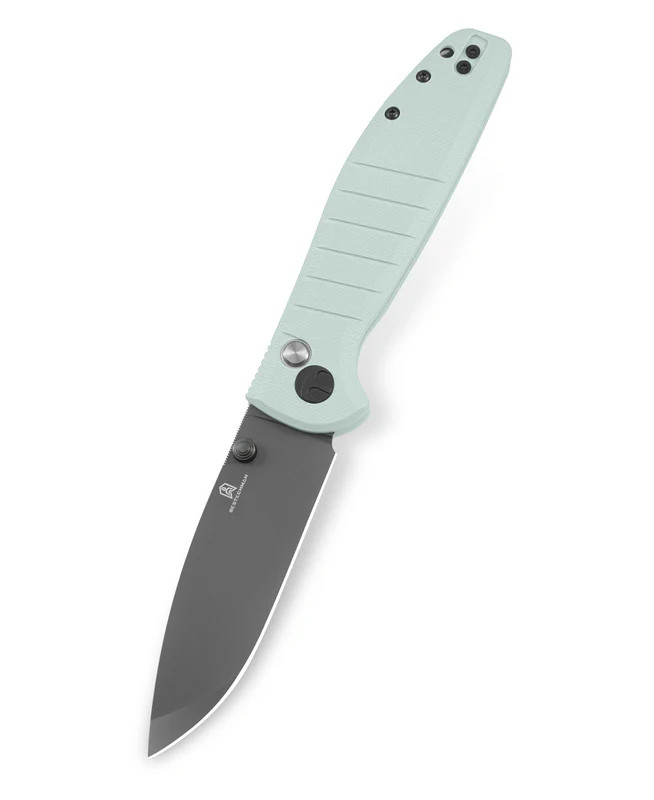 Bestech Knives Bestechman Goodboy Ice Cream Blue G10 3.54in Grey DLC Drop Point