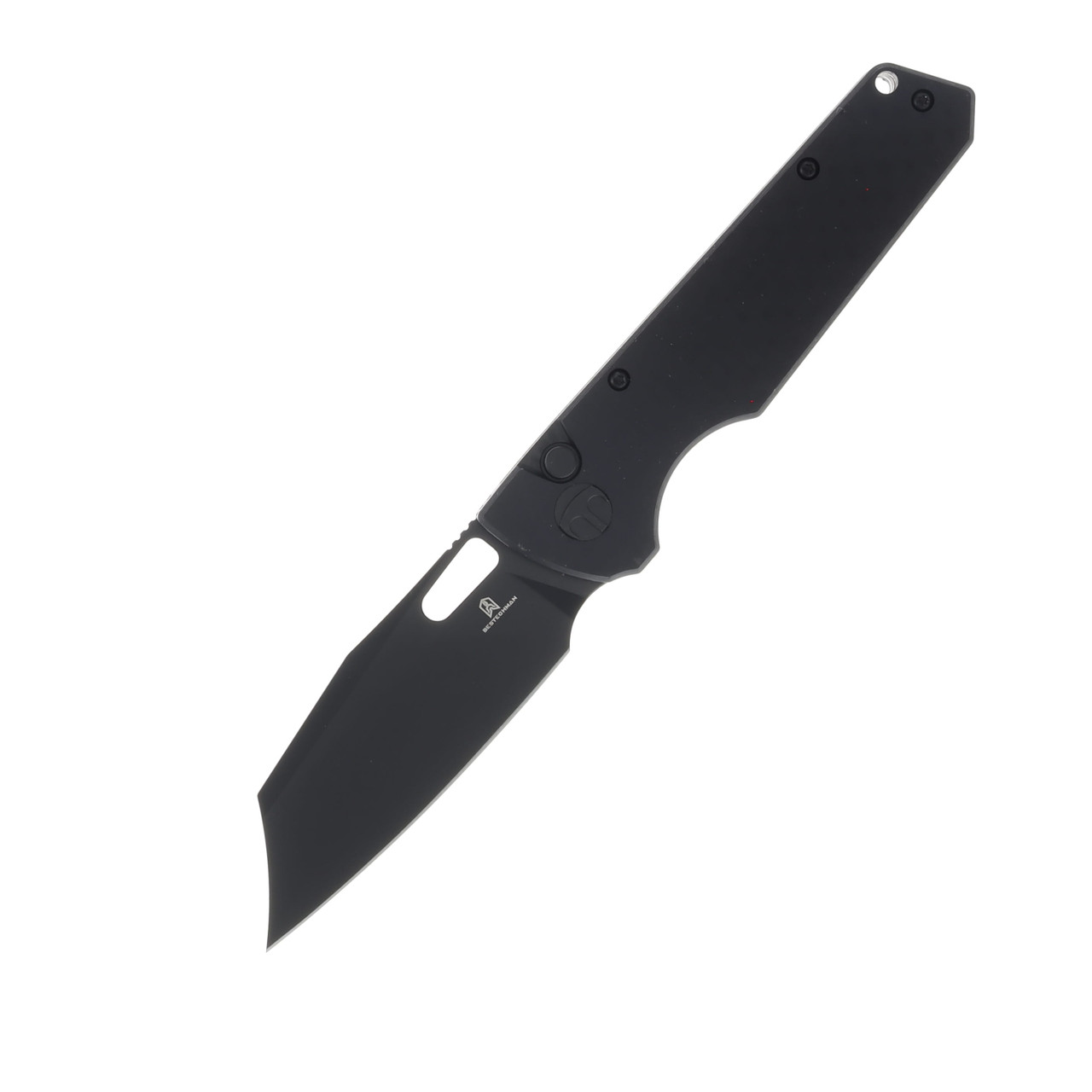 Bestech Knives Bestechman Guardian Black G10 CF Pattern 3.21in Black PVD Blade BMK11E