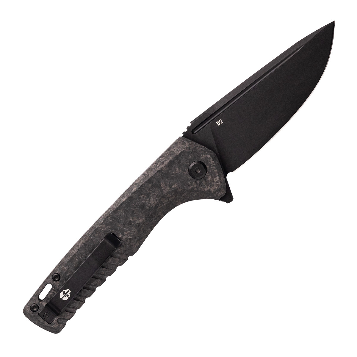 TEKTO F3 Charlie Forged Carbon 3.8in Plain Black Drop Point Black